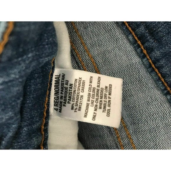 Aeropostale Skinny Slim Jeans 4R Distressed Womens - Picture 5 of 9